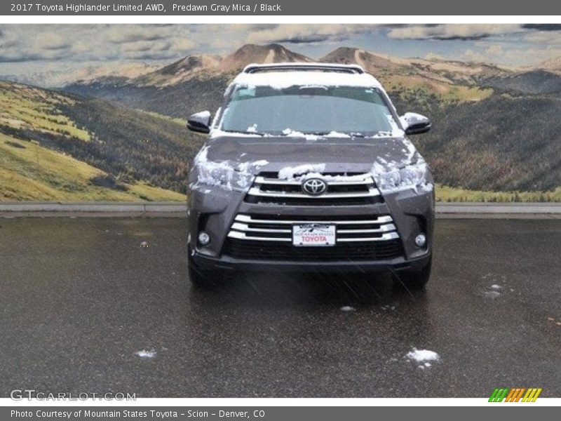 Predawn Gray Mica / Black 2017 Toyota Highlander Limited AWD