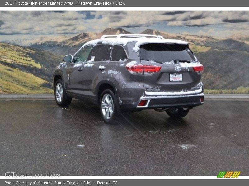 Predawn Gray Mica / Black 2017 Toyota Highlander Limited AWD