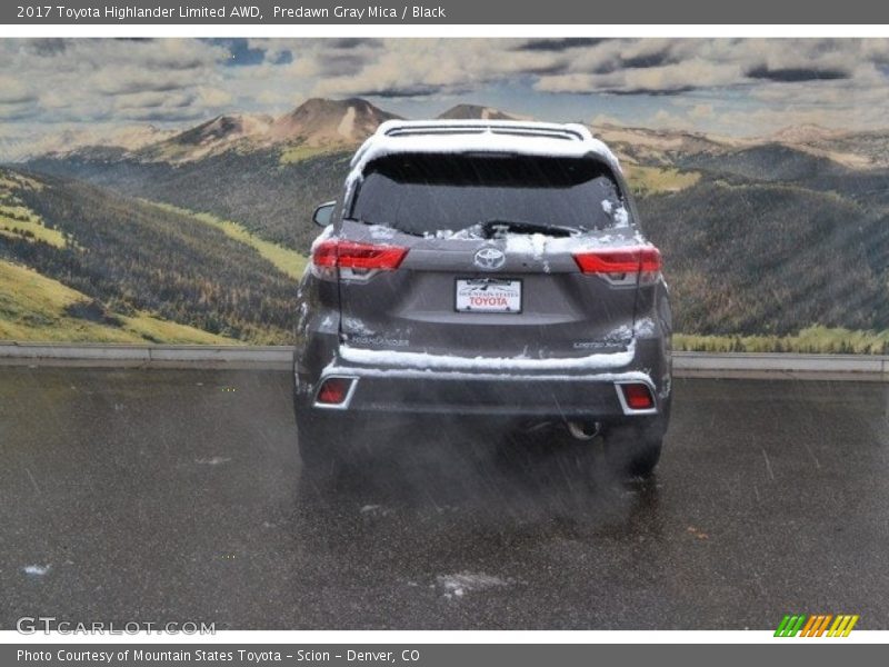 Predawn Gray Mica / Black 2017 Toyota Highlander Limited AWD