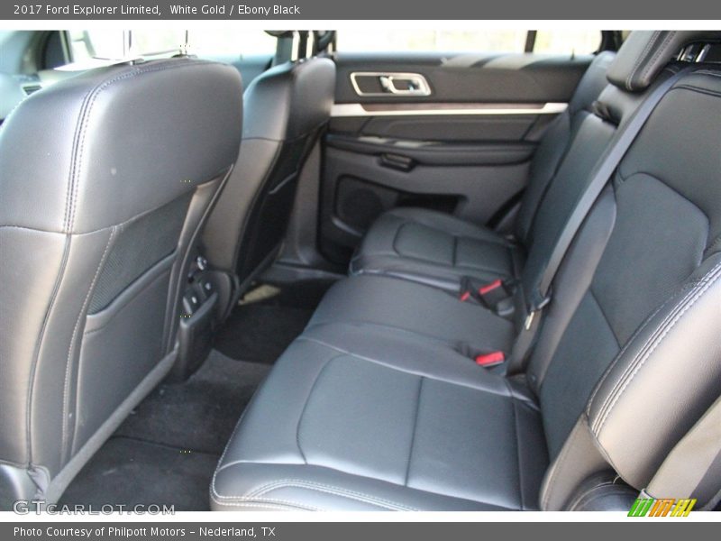 White Gold / Ebony Black 2017 Ford Explorer Limited
