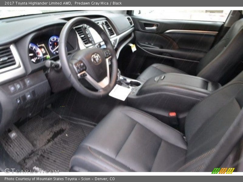 Predawn Gray Mica / Black 2017 Toyota Highlander Limited AWD