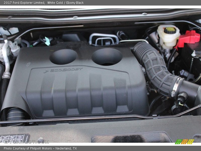 White Gold / Ebony Black 2017 Ford Explorer Limited