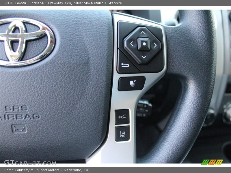 Silver Sky Metallic / Graphite 2018 Toyota Tundra SR5 CrewMax 4x4