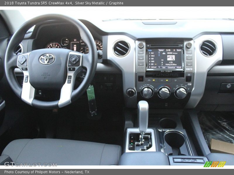 Silver Sky Metallic / Graphite 2018 Toyota Tundra SR5 CrewMax 4x4