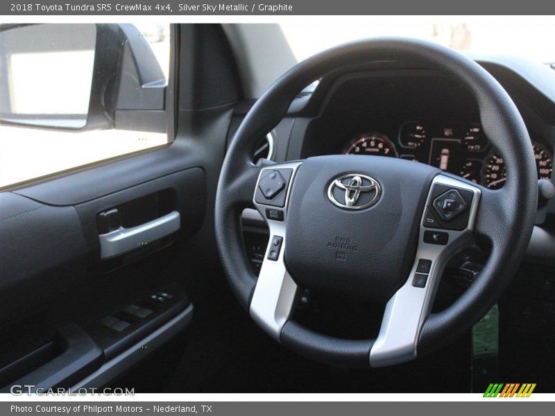 Silver Sky Metallic / Graphite 2018 Toyota Tundra SR5 CrewMax 4x4