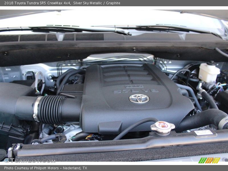 Silver Sky Metallic / Graphite 2018 Toyota Tundra SR5 CrewMax 4x4