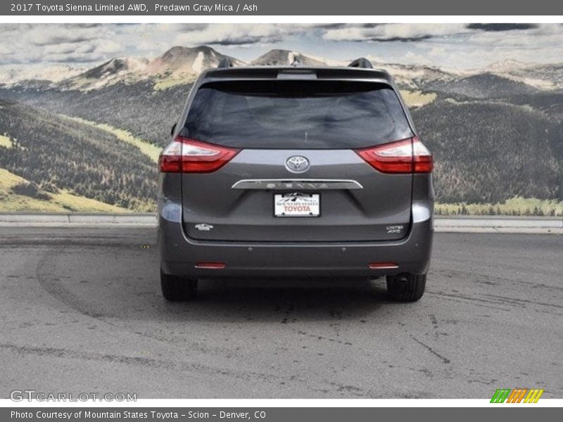 Predawn Gray Mica / Ash 2017 Toyota Sienna Limited AWD