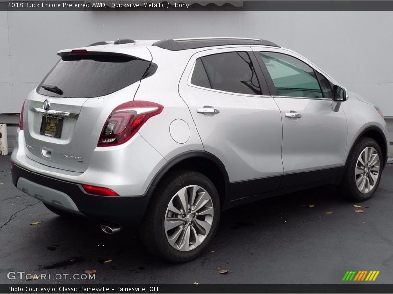 Quicksilver Metallic / Ebony 2018 Buick Encore Preferred AWD