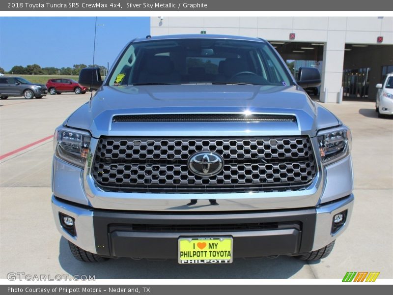 Silver Sky Metallic / Graphite 2018 Toyota Tundra SR5 CrewMax 4x4