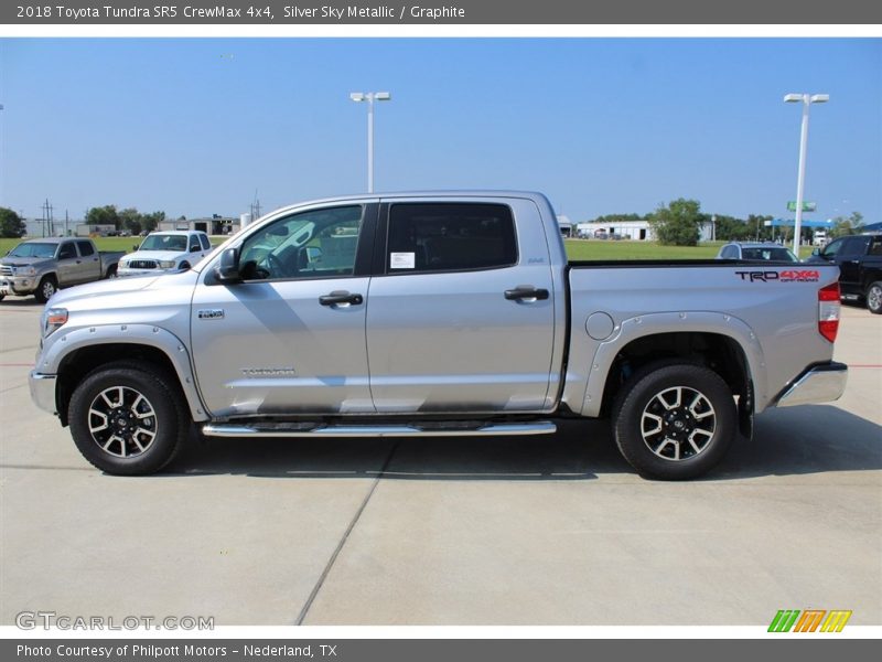 Silver Sky Metallic / Graphite 2018 Toyota Tundra SR5 CrewMax 4x4