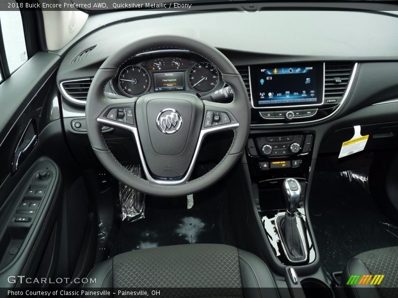 Quicksilver Metallic / Ebony 2018 Buick Encore Preferred AWD