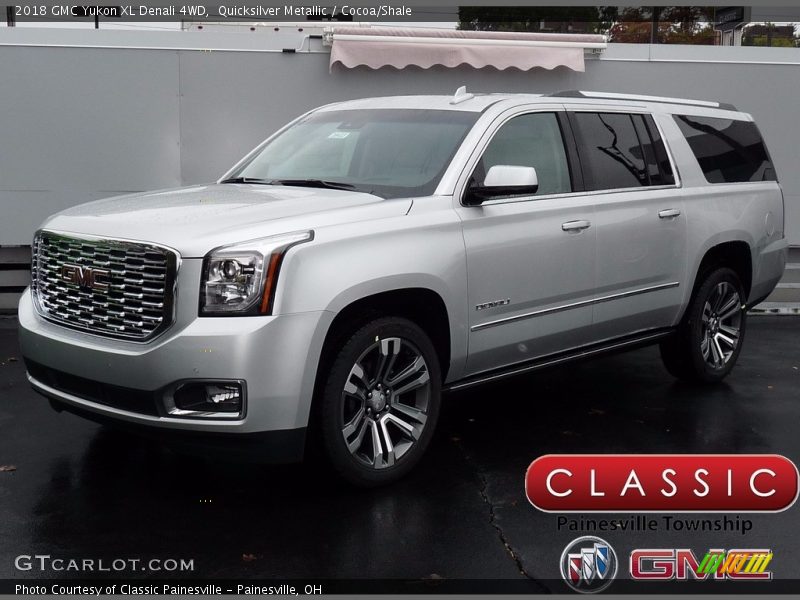 Quicksilver Metallic / Cocoa/Shale 2018 GMC Yukon XL Denali 4WD