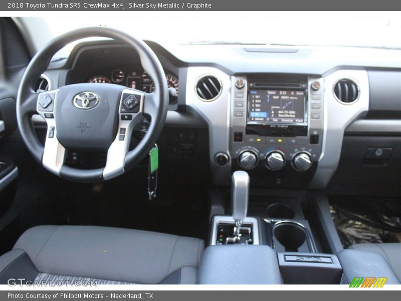 Silver Sky Metallic / Graphite 2018 Toyota Tundra SR5 CrewMax 4x4