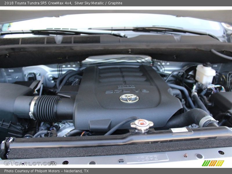 Silver Sky Metallic / Graphite 2018 Toyota Tundra SR5 CrewMax 4x4