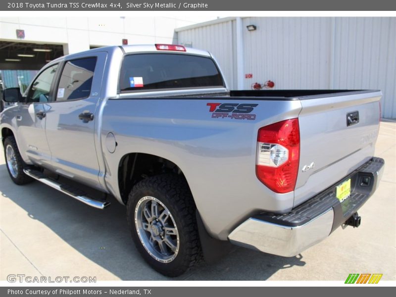 Silver Sky Metallic / Graphite 2018 Toyota Tundra TSS CrewMax 4x4