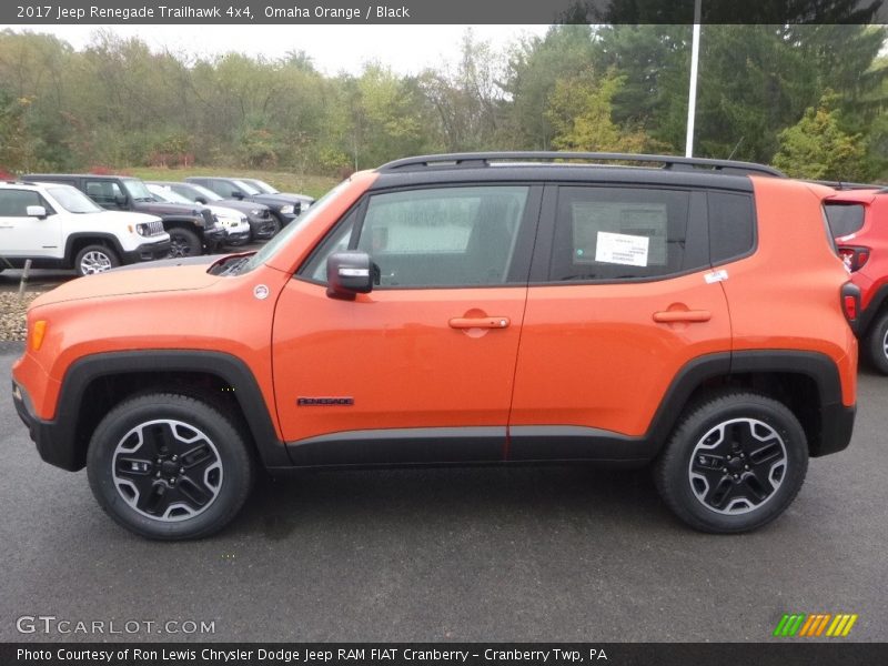 Omaha Orange / Black 2017 Jeep Renegade Trailhawk 4x4