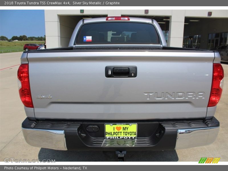 Silver Sky Metallic / Graphite 2018 Toyota Tundra TSS CrewMax 4x4