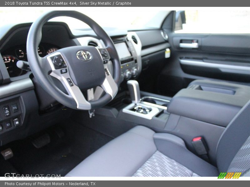 Silver Sky Metallic / Graphite 2018 Toyota Tundra TSS CrewMax 4x4