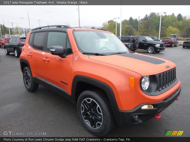 Omaha Orange / Black 2017 Jeep Renegade Trailhawk 4x4