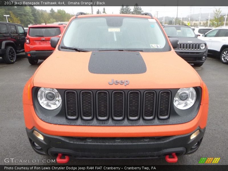 Omaha Orange / Black 2017 Jeep Renegade Trailhawk 4x4