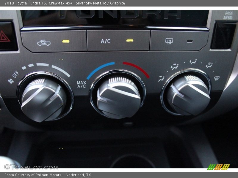 Silver Sky Metallic / Graphite 2018 Toyota Tundra TSS CrewMax 4x4