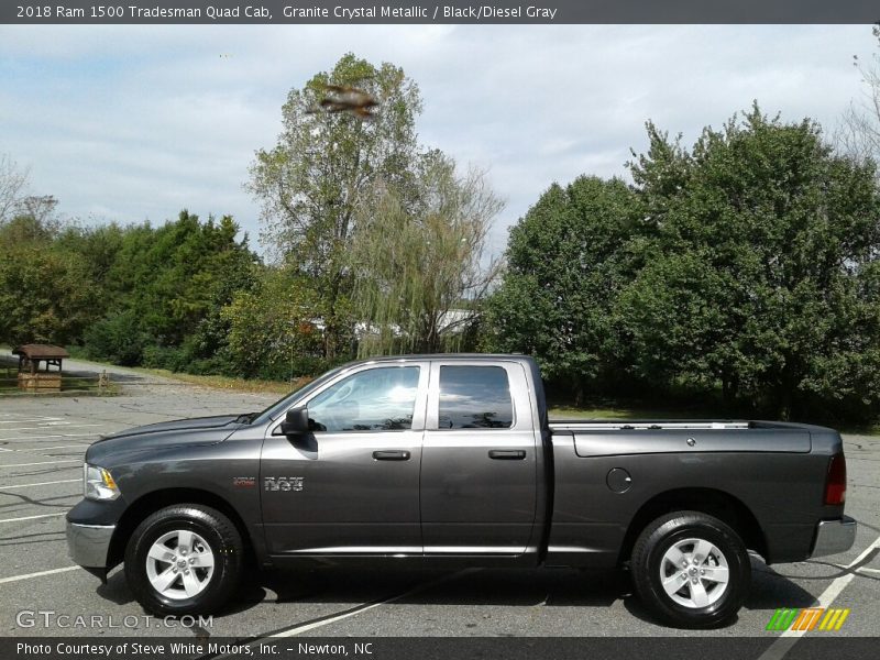 Granite Crystal Metallic / Black/Diesel Gray 2018 Ram 1500 Tradesman Quad Cab