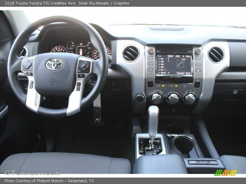 Silver Sky Metallic / Graphite 2018 Toyota Tundra TSS CrewMax 4x4