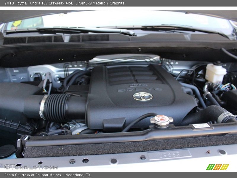 Silver Sky Metallic / Graphite 2018 Toyota Tundra TSS CrewMax 4x4