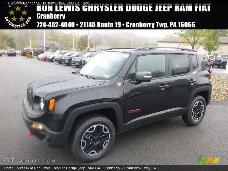 Black / Black 2017 Jeep Renegade Trailhawk 4x4