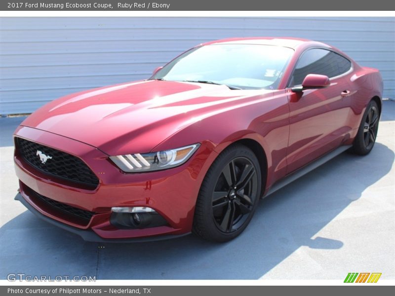 Ruby Red / Ebony 2017 Ford Mustang Ecoboost Coupe