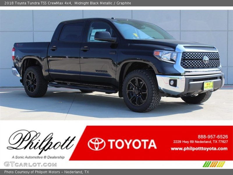 Midnight Black Metallic / Graphite 2018 Toyota Tundra TSS CrewMax 4x4