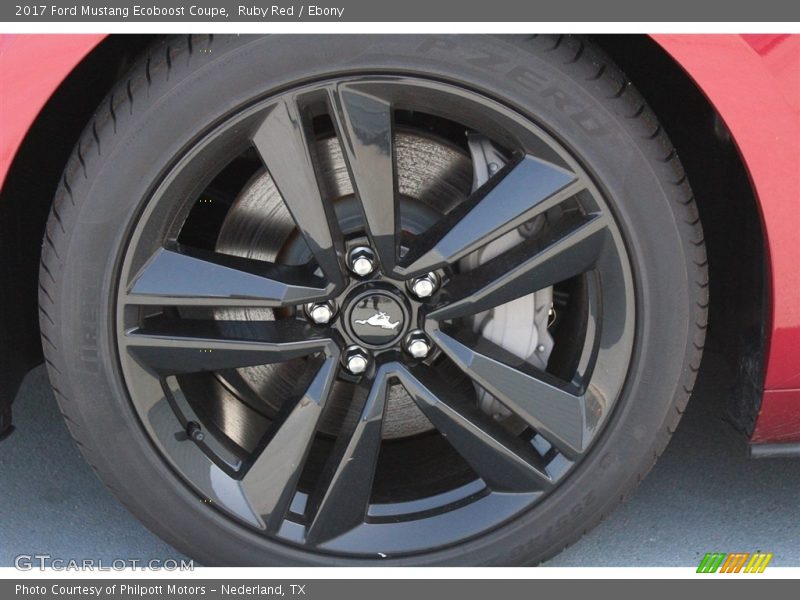 Ruby Red / Ebony 2017 Ford Mustang Ecoboost Coupe