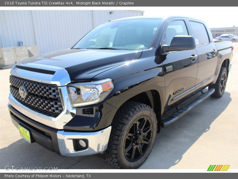 Midnight Black Metallic / Graphite 2018 Toyota Tundra TSS CrewMax 4x4