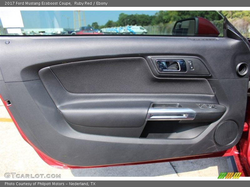 Ruby Red / Ebony 2017 Ford Mustang Ecoboost Coupe