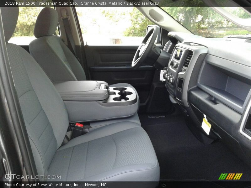 Granite Crystal Metallic / Black/Diesel Gray 2018 Ram 1500 Tradesman Quad Cab