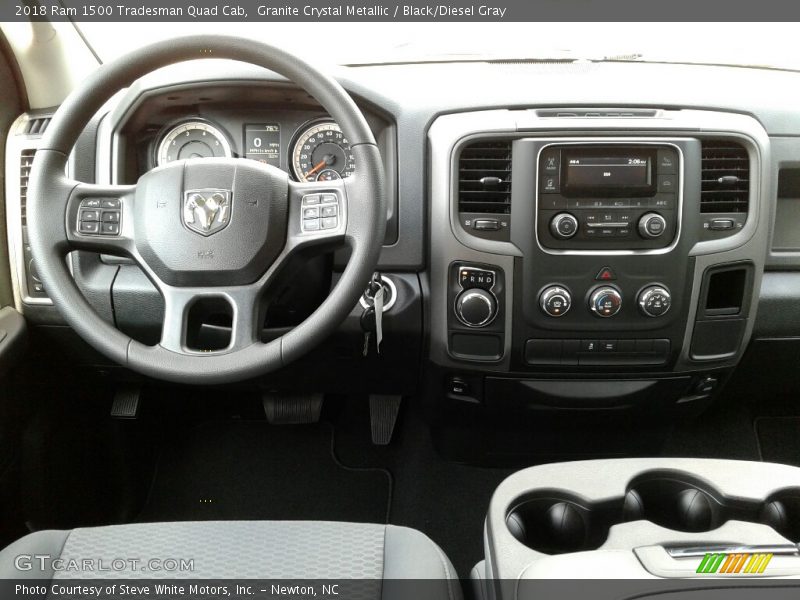 Granite Crystal Metallic / Black/Diesel Gray 2018 Ram 1500 Tradesman Quad Cab