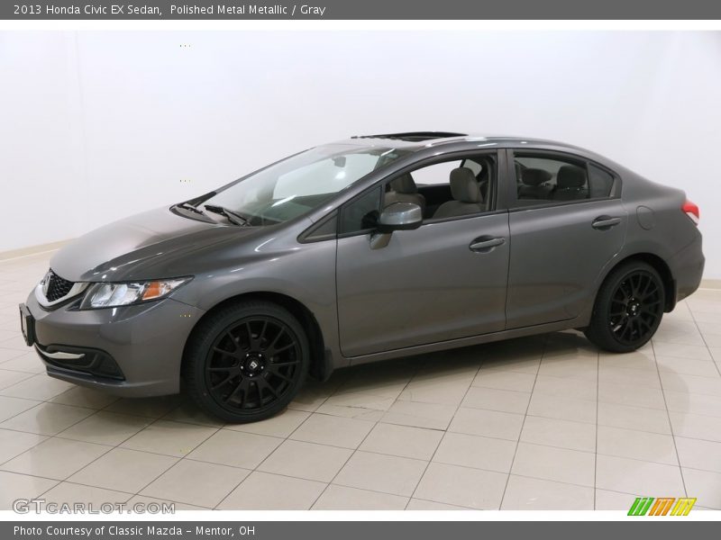 Polished Metal Metallic / Gray 2013 Honda Civic EX Sedan