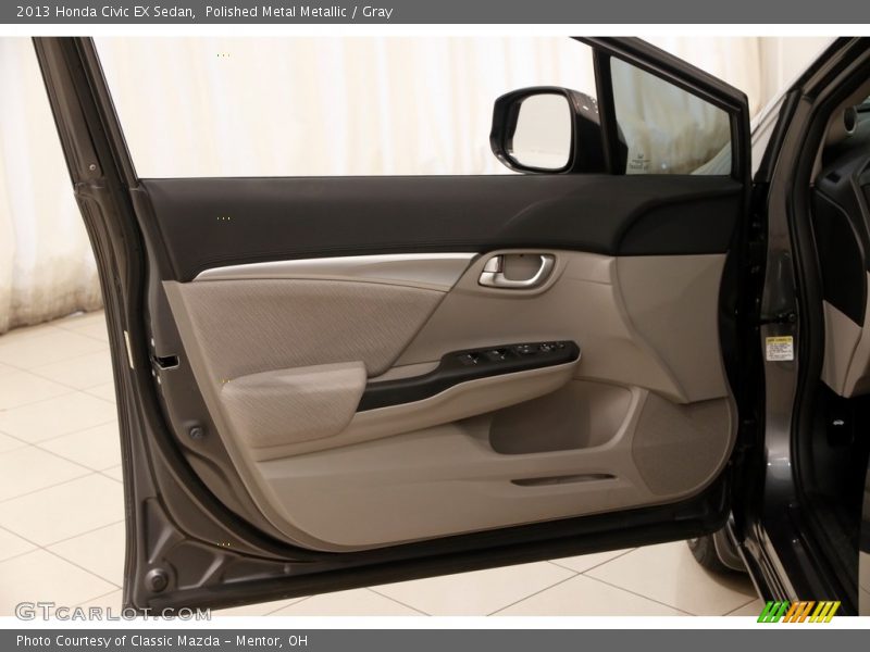 Polished Metal Metallic / Gray 2013 Honda Civic EX Sedan