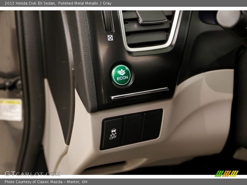 Polished Metal Metallic / Gray 2013 Honda Civic EX Sedan