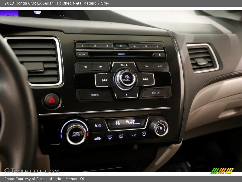 Polished Metal Metallic / Gray 2013 Honda Civic EX Sedan