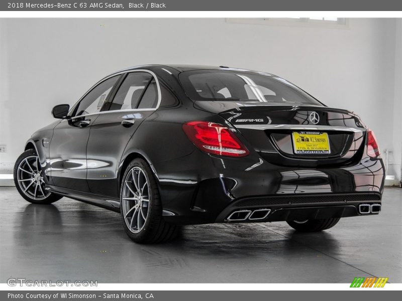 Black / Black 2018 Mercedes-Benz C 63 AMG Sedan