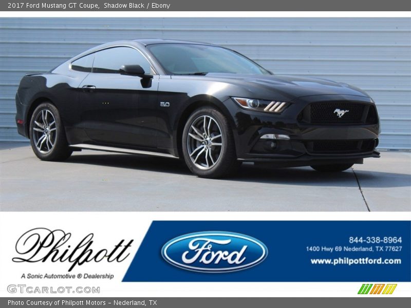 Shadow Black / Ebony 2017 Ford Mustang GT Coupe