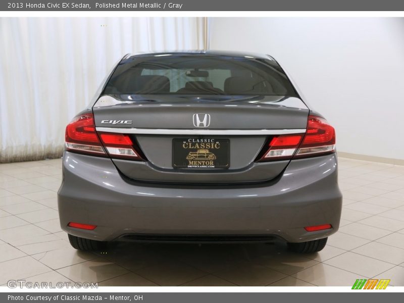 Polished Metal Metallic / Gray 2013 Honda Civic EX Sedan