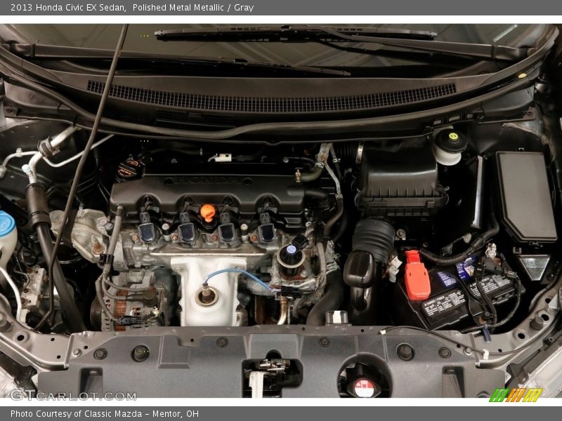 Polished Metal Metallic / Gray 2013 Honda Civic EX Sedan