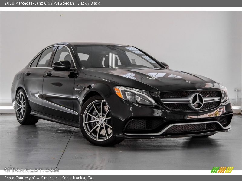 Black / Black 2018 Mercedes-Benz C 63 AMG Sedan