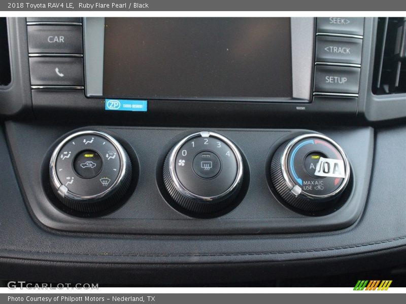 Controls of 2018 RAV4 LE