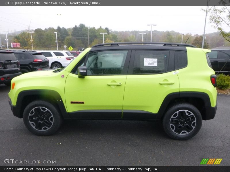 Hypergreen / Black 2017 Jeep Renegade Trailhawk 4x4