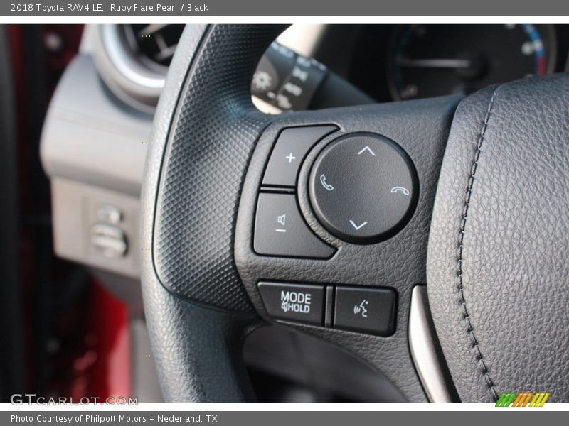 Controls of 2018 RAV4 LE