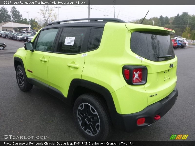 Hypergreen / Black 2017 Jeep Renegade Trailhawk 4x4