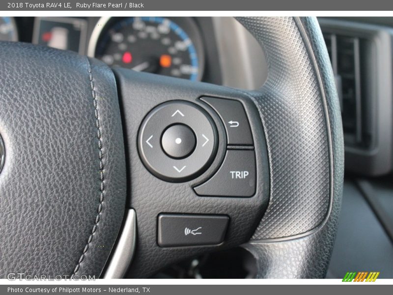Controls of 2018 RAV4 LE